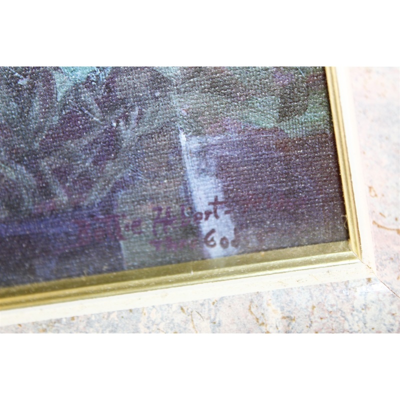 27.5 x 23.25 Framed picture - signed