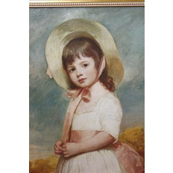 19.5 x 23.5 Framed picture little girl