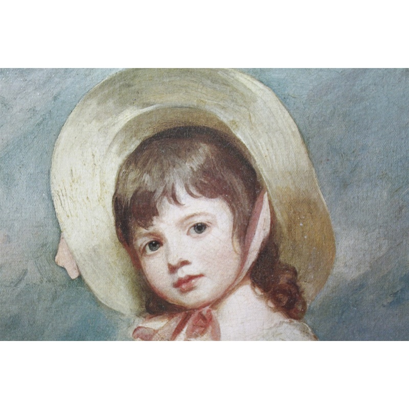 19.5 x 23.5 Framed picture little girl