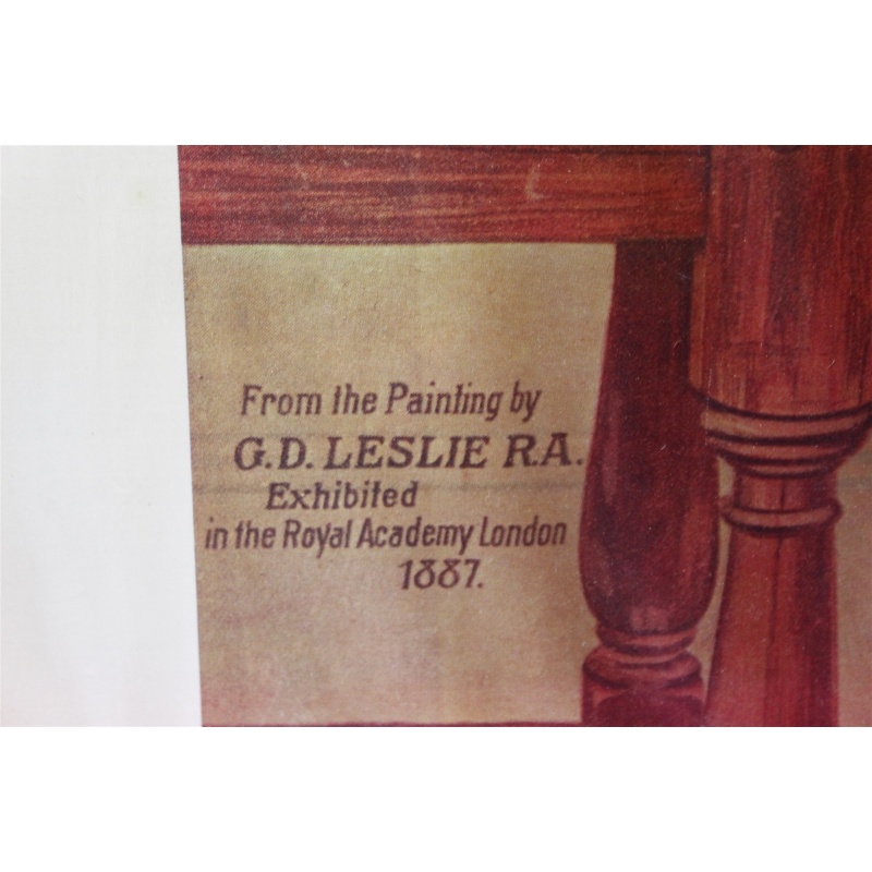 19.25 x 25.5 Framed picture from the painting by G.D. Leslie RA.