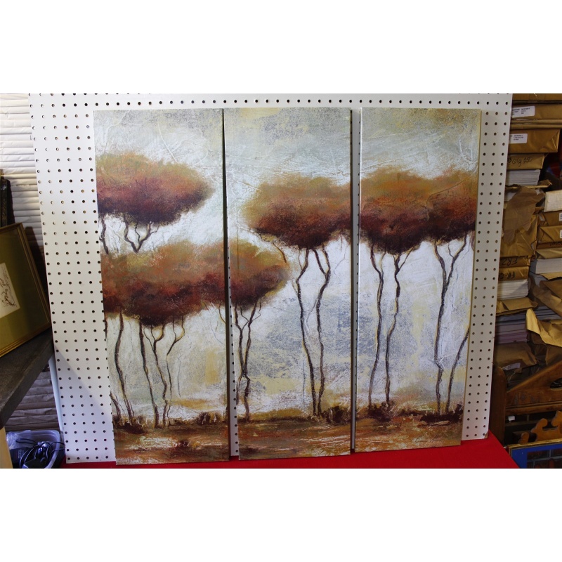 36 x 36 - Each Panel: 12 x 36 Three-piece work of art by Connor Adams