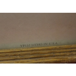 21 x 27.25 Framed picture over the garden wall by Fred Morgan 1910