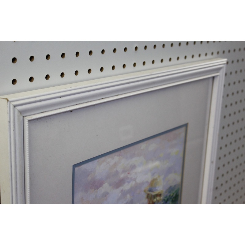 21.25 x 24.25 Framed picture little girl painting in the field