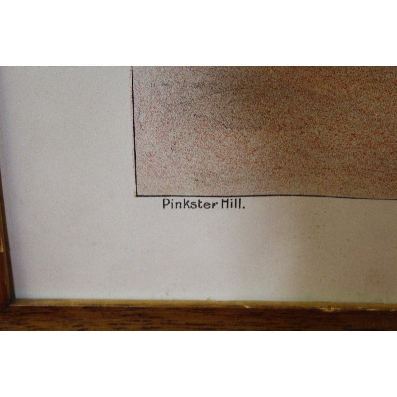 23.5 x 19.5 Framed picture St. Marys church 1797 - 1st church in Albany