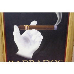 18 x 24 Framed cigar poster Barbados fine smoking cigars