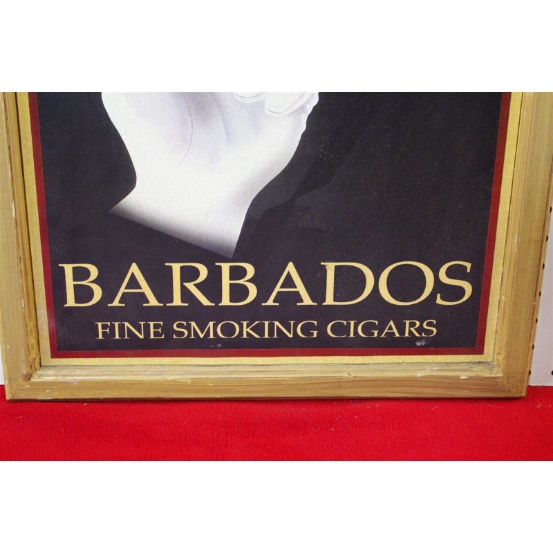 18 x 24 Framed cigar poster Barbados fine smoking cigars