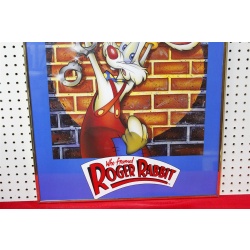 22 x 28.25 Framed movie poster who framed Roger rabbit