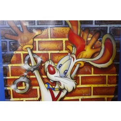 22 x 28.25 Framed movie poster who framed Roger rabbit