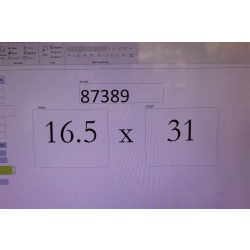 16.5 x 31 Ornate wooden framed mirror