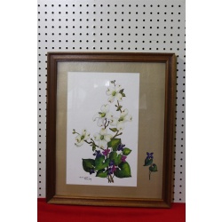 18 x 22 Framed picture signed Olivia Jane Williams