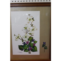 18 x 22 Framed picture signed Olivia Jane Williams