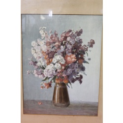 15.75 x 19 Framed picture signed E. O. Thaetner 1919