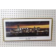 26.25 x 12.25 Framed portrait of a city Albany New York 1686 to 1986