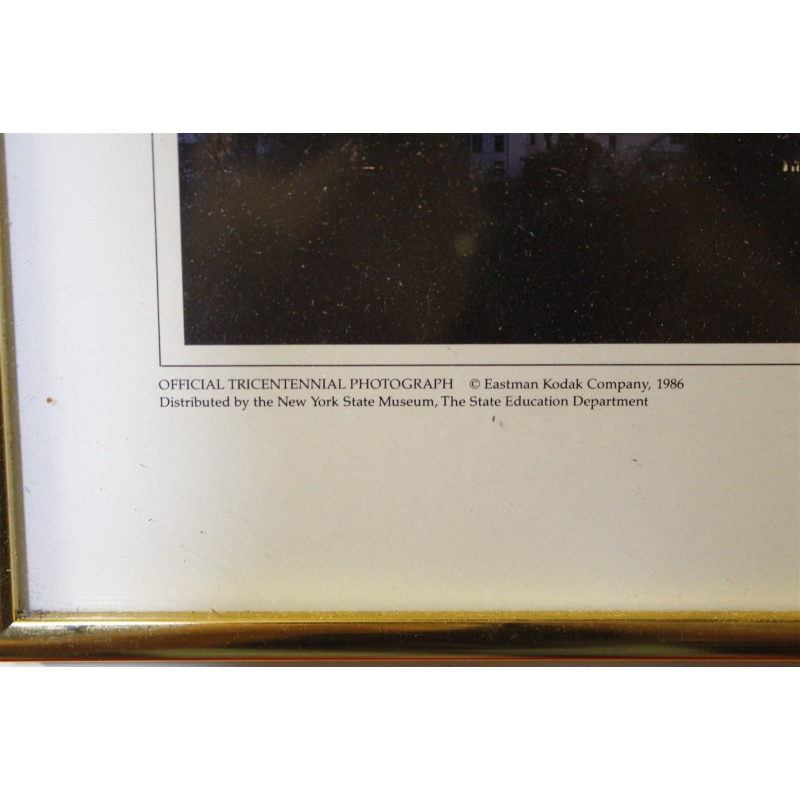 26.25 x 12.25 Framed portrait of a city Albany New York 1686 to 1986