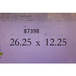 26.25 x 12.25 Framed portrait of a city Albany New York 1686 to 1986