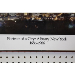27.25 x 13.25 Framed portrait of a city Albany New York 1686 to 1986