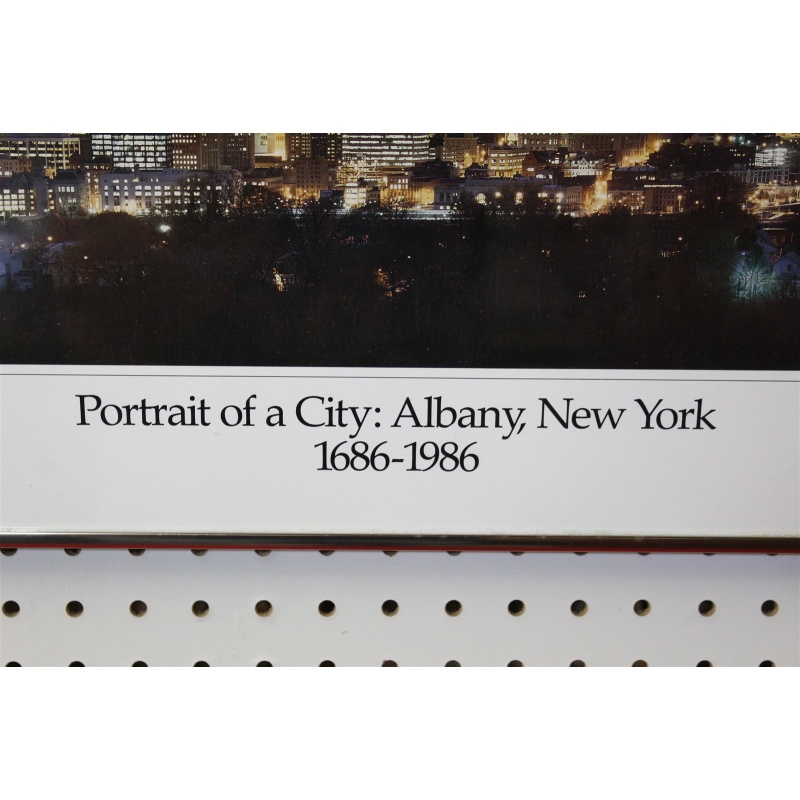 27.25 x 13.25 Framed portrait of a city Albany New York 1686 to 1986