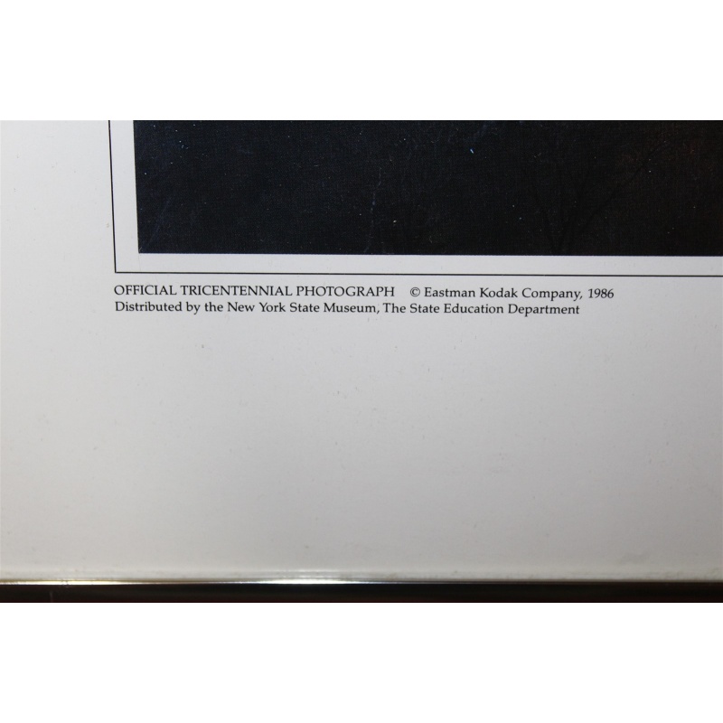 27.25 x 13.25 Framed portrait of a city Albany New York 1686 to 1986