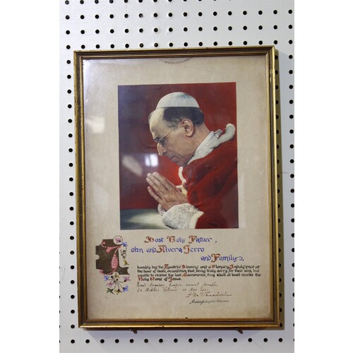 13.5 x 28.5 Framed religious blessing