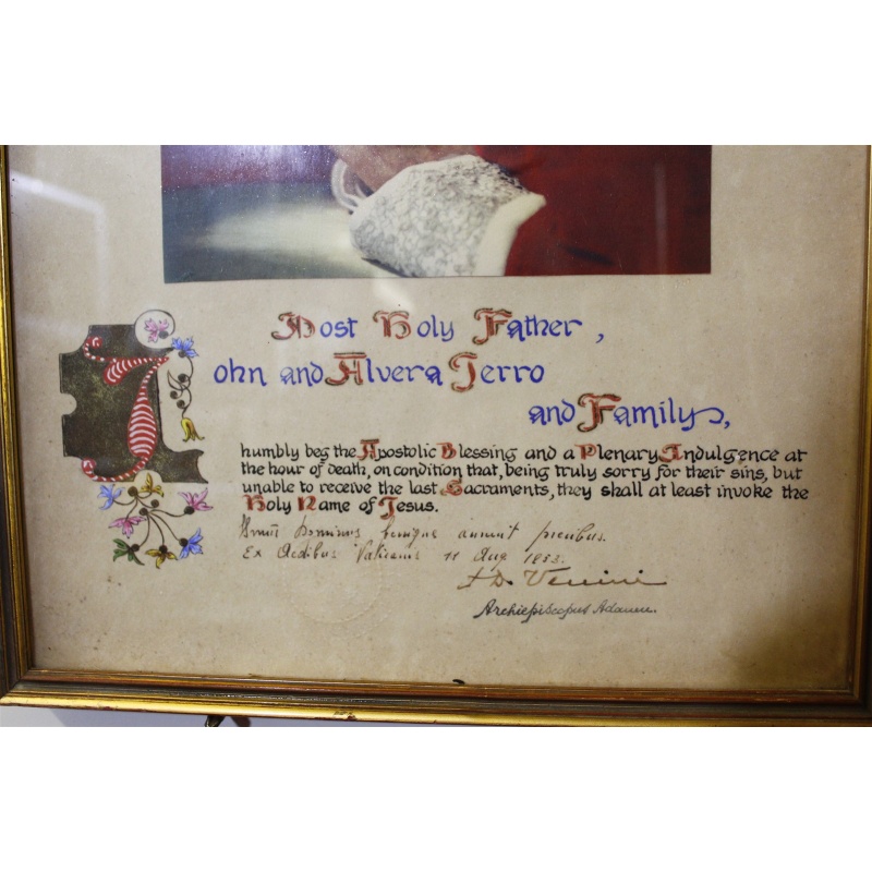 13.5 x 28.5 Framed religious blessing