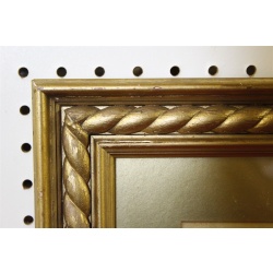 13 x 15 Framed dog picture signed Cecil Alden 1902