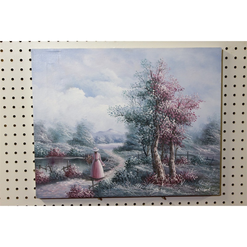 16 x 20 Unframed picture on canvas signed Samson