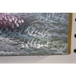 16 x 20 Unframed picture on canvas signed Samson