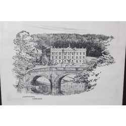 12.75 x 10.25 Framed Picture Chatsworth Derbyshire - Brian Lewis