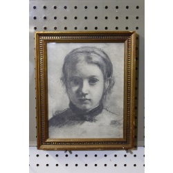 9.62 x 11.62 Framed Degas - Giovanna Bellelli - Nice Gold Frame
