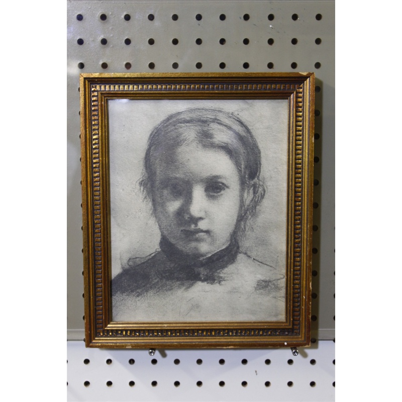 9.62 x 11.62 Framed Degas - Giovanna Bellelli - Nice Gold Frame