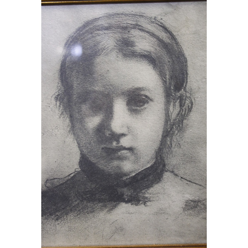 9.62 x 11.62 Framed Degas - Giovanna Bellelli - Nice Gold Frame