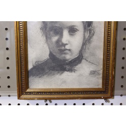 9.62 x 11.62 Framed Degas - Giovanna Bellelli - Nice Gold Frame