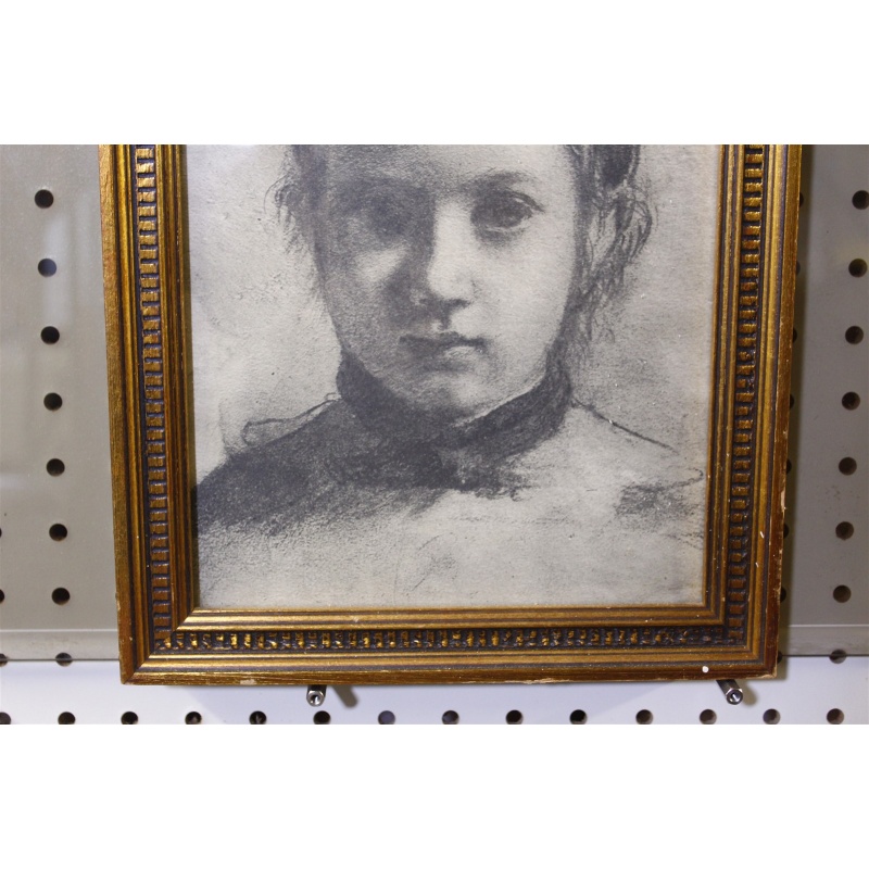 9.62 x 11.62 Framed Degas - Giovanna Bellelli - Nice Gold Frame
