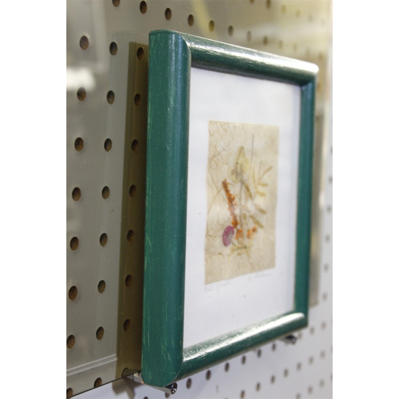 7.5 x 7.5 Framed Flower Art Signed