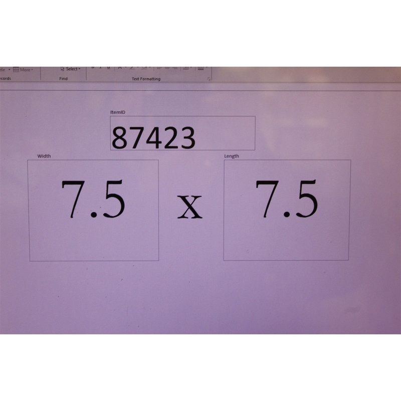 7.5 x 7.5 Framed Flower Art Signed