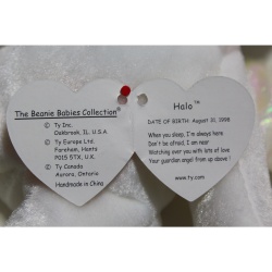 TY Beanie Babies Halo 1998 P.E. Pellets #87427