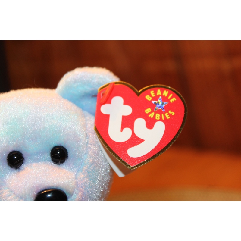 TY Beanie Babies ISSY the Four-Seasons Hotel Bear 2001 P.E. Pellets #87435