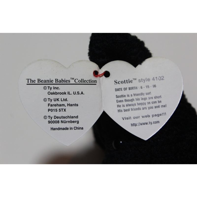 TY Beanie Babies Scottie 1996 PVC Pellets #87443