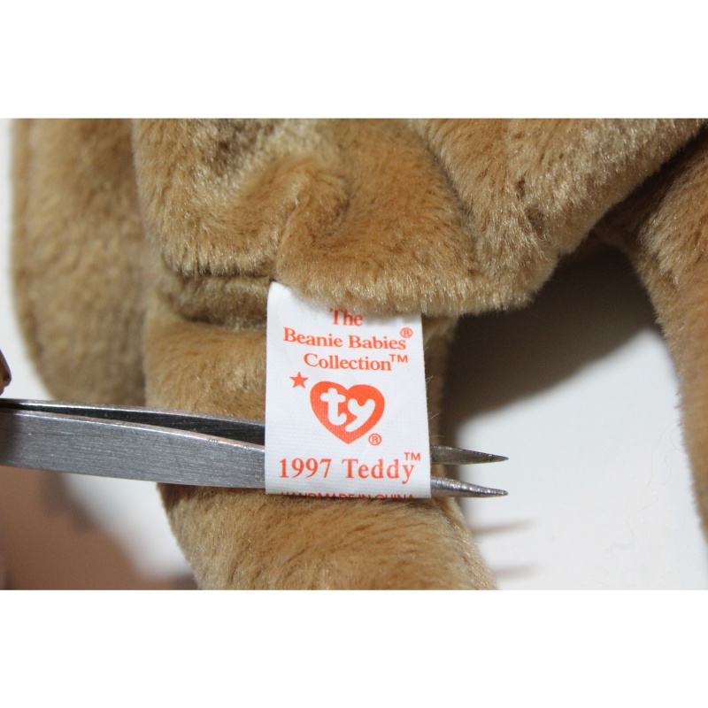TY Beanie Babies 1997 Teddy Style 4200 1996 PVC Pellets #87448