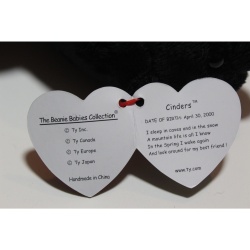 TY Beanie Babies Cinders 2000 P.E. Pellets #87450