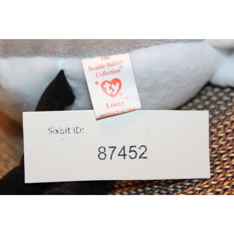 TY Beanie Babies Loosy 1998 P.E. Pellets #87452
