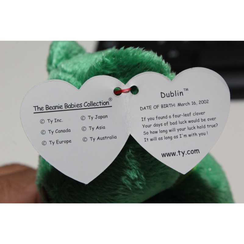 TY Beanie Babies Dublin 2002 P.E. Pellets #87453