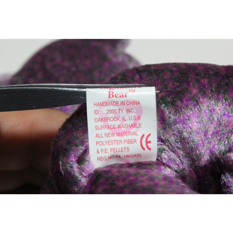 TY Beanie Babies 2000 Signature Bear 2000 P.E. Pellets #87455