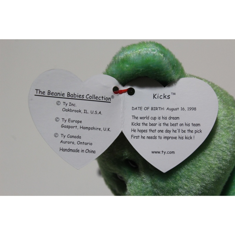 TY Beanie Babies Kicks 1999 P.E. Pellets #87460