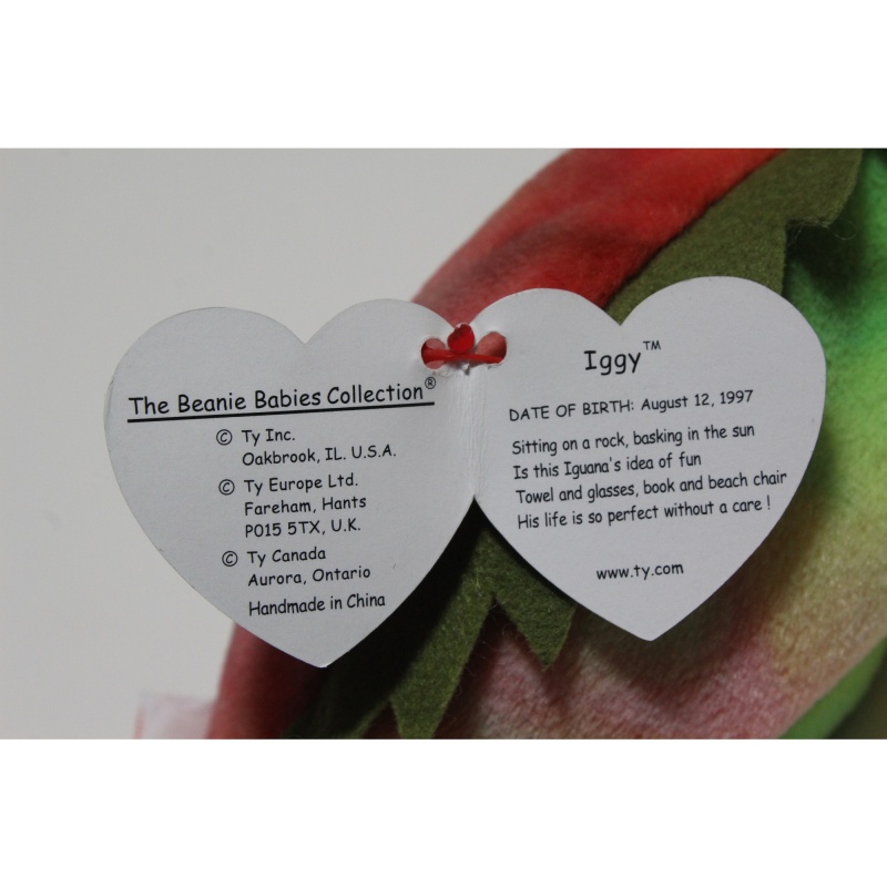 TY Beanie Babies Iggy 1997 P.E. Pellets #87461