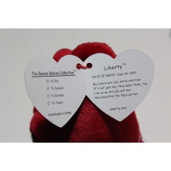 TY Beanie Babies Liberty 2002 P.E. Pellets #87467