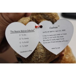 TY Beanie Babies Cashew 2000 P.E. Pellets #87478
