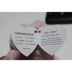 TY Beanie Babies Love U Mom 2005 P.E. Pellets #87486