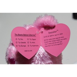 TY Beanie Babies Dazzler 2004 P.E. Pellets #87487