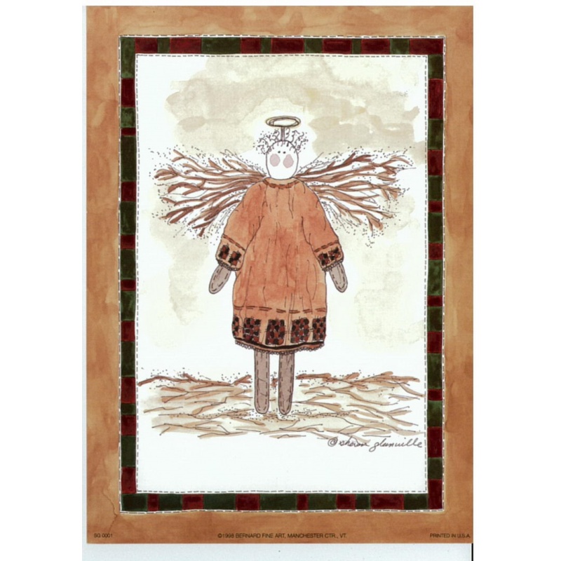 Lot of 11 (5 x 7) Art Print SG0001 Sharon Glanville - Country Angel